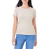 NIC+ZOE Womens Perfect Knit Rib Short Sleeve Crew Tee