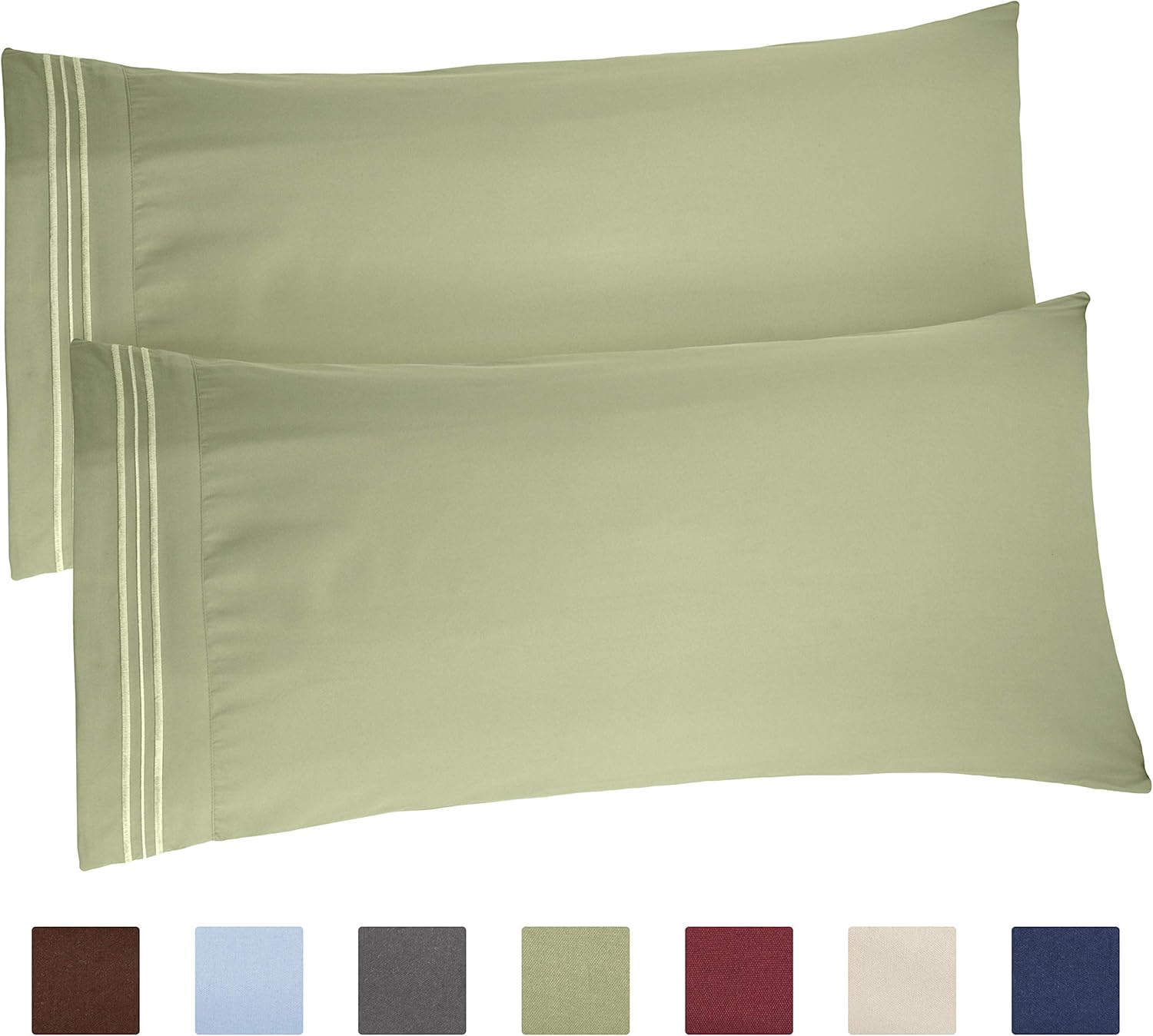 Amazon Com King Size Pillow Cases Set Of 2 Soft Premium