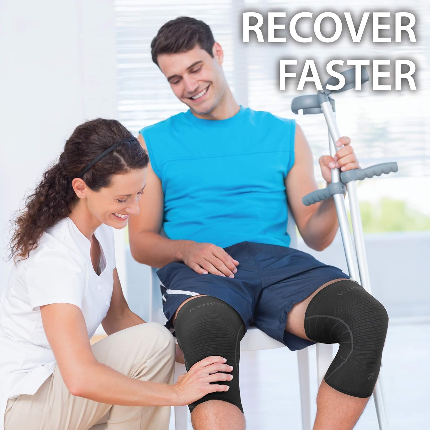 Rymora Knee Supports for Men and Women, Compression Sleeves to Ease Knee Discomfort - Image 5