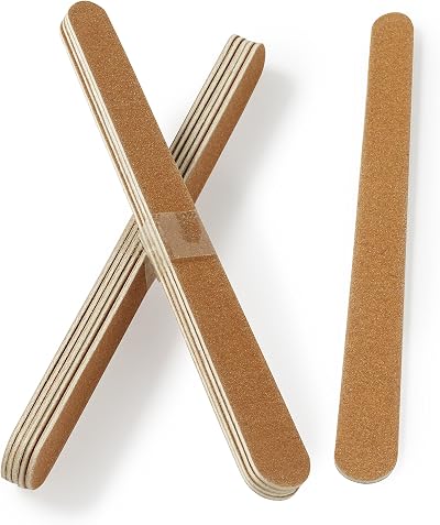 Manicare Emery Boards Pack of 10 Dual-Sided Nail Files Fine Coarse Grit