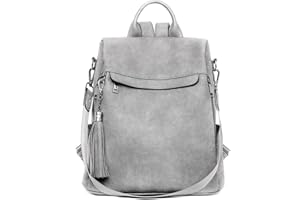 Telena Backpack Purse for Women, PU Leather Anti Theft Travel Purse Shoulder Bags with Tassel