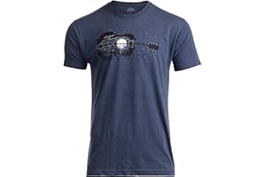 Acoustic Guitar Moonrise | Guitarist Musician Music Player for Man Woman T-Shirt