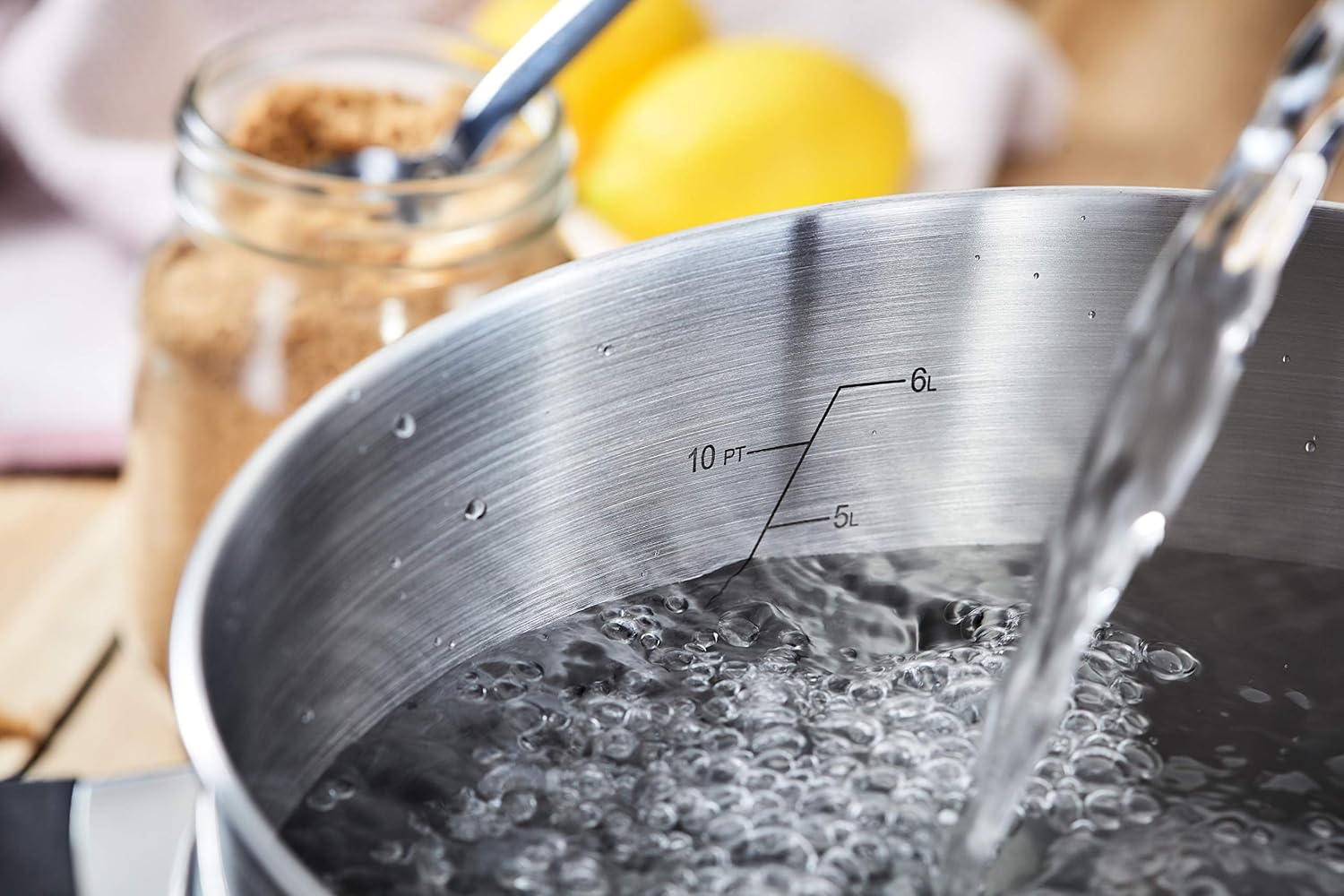 Judge Vista Stainless Steel Huge Stockpot with Twin Handles 24cm 5L, Shatterproof Vented Glass Lid, Induction Ready - Image 3