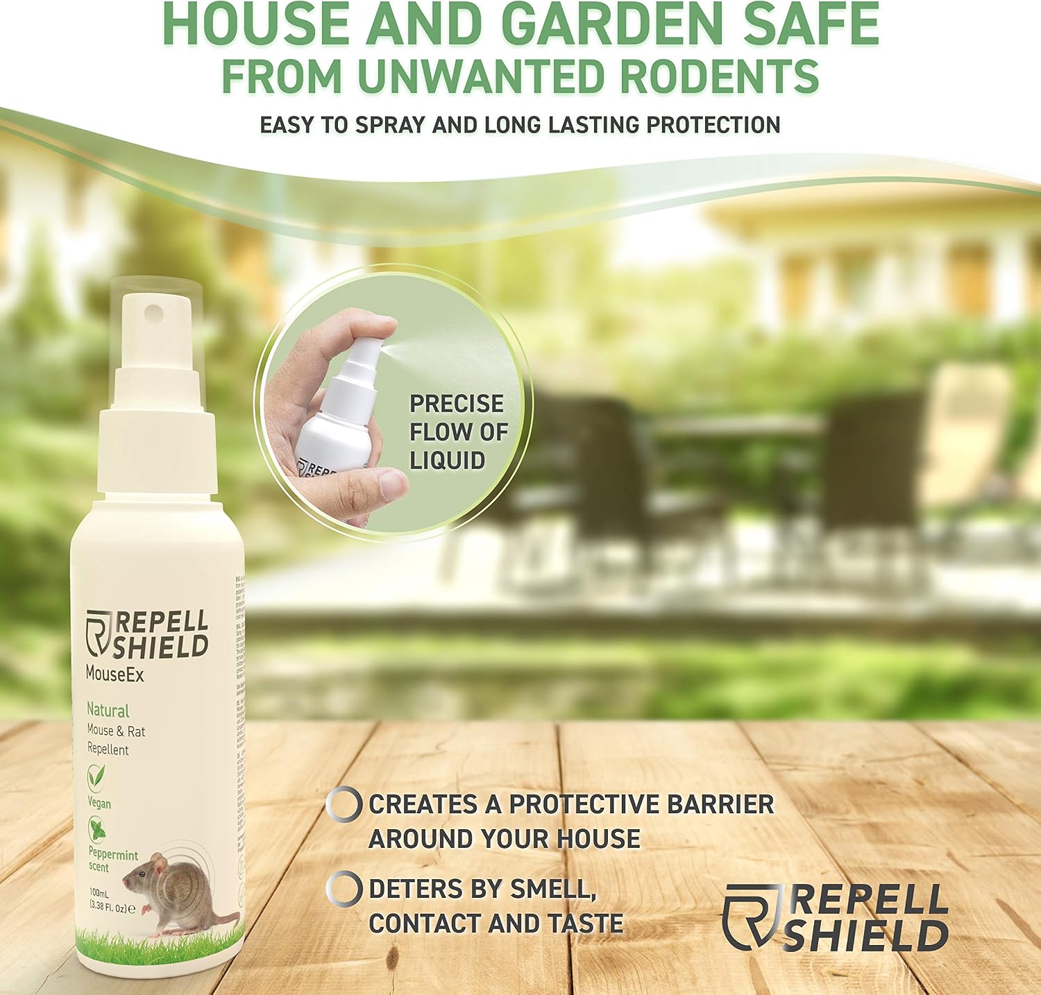 RepellShield Rat & Mouse Repellent Spray, Peppermint Oil, Natural & Humane Deterrent, Protect Homes, Garages & Gardens - Image 5