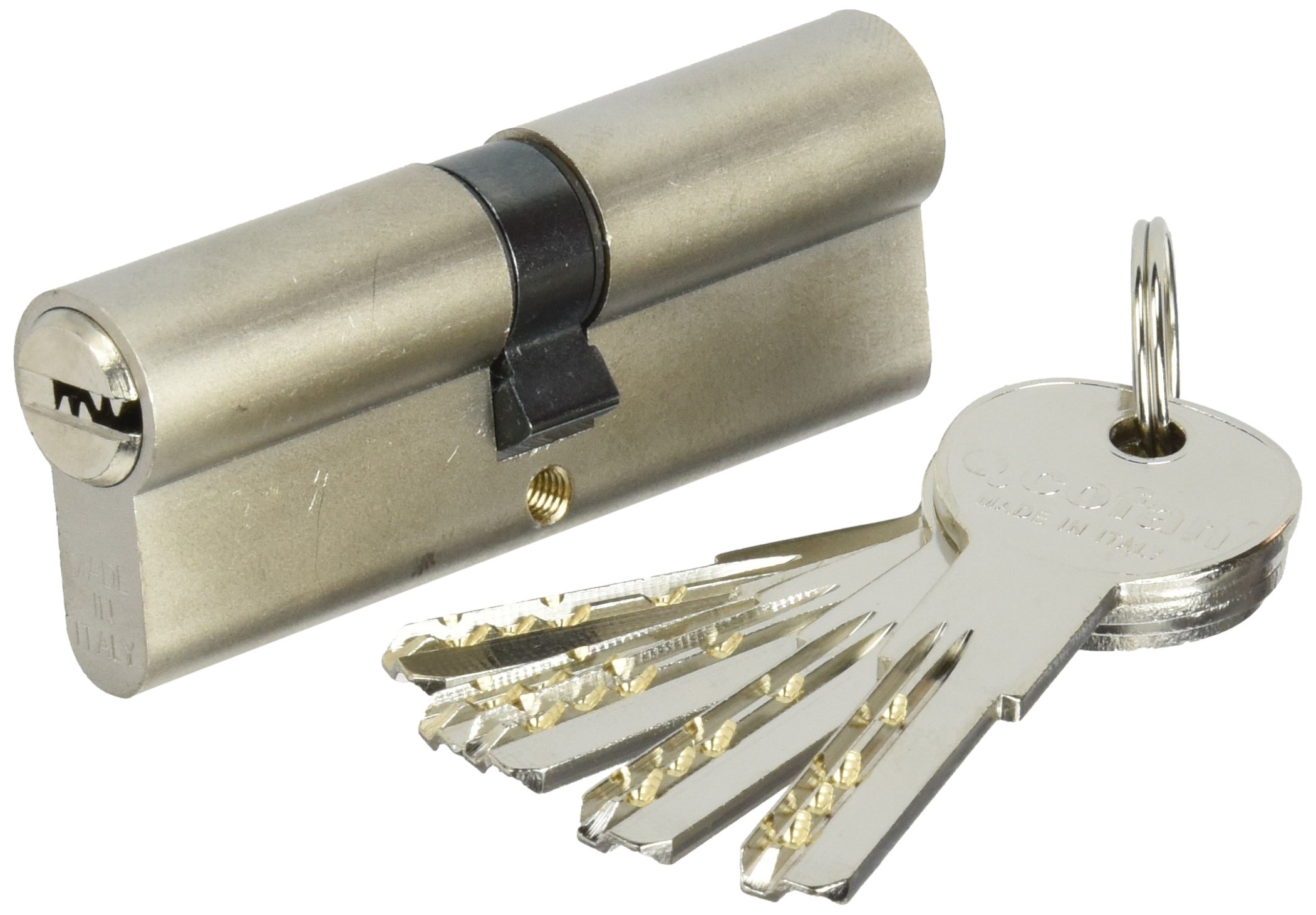 CoFan 31014040 N – Security Cylinder, Long Lever (Nickel, 40/40)
