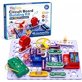 Playbees STEM Circuit Board Building Kit for Kids Ages 8-12 | Build Over 100 Electronics Projects with 30 Snap-Together Parts, No Soldering - Hands-On Science and Engineering Gift