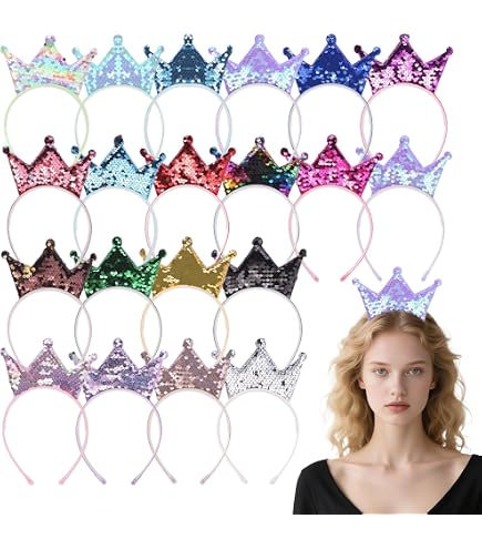 Corona Con Lentejuelas Diadema Corona De Lentejuelas Brillantes - Tiara De Princesa Para Niñas, Fiestas, Cumpleaños Y Carnaval Tiara Para Cumpleaños Corona Con Lentejuelas Diadema Corona De Lentejuelas Brillantes - Tiara De Princesa Para Niñas, Fiestas, Cumpleaños Y Carnaval Tiara Para Cumpleaños