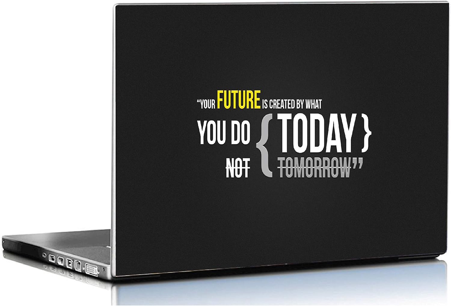 ISEE 360® Inspiration Quote Laptop Skin Cover Laminated Stickers for