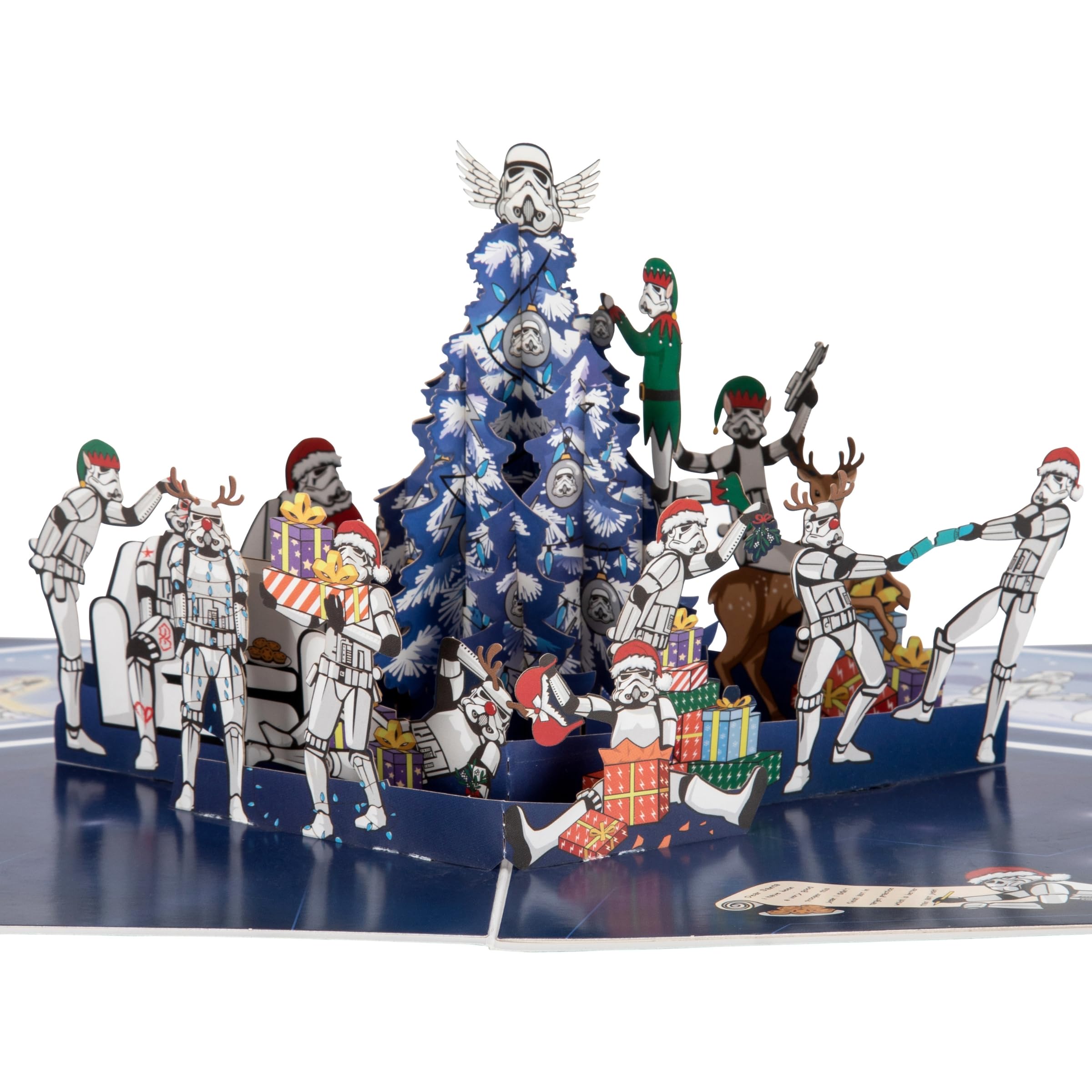 Cardology - Original Stormtrooper Christmas Pop Up Card | 3D Christmas Cards | Officially Licensed, blue