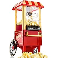 Gadgy Popcorn Machine | Retro Palomitero Pop Corn Maker | Aire Caliente Sin Grasa Aceita