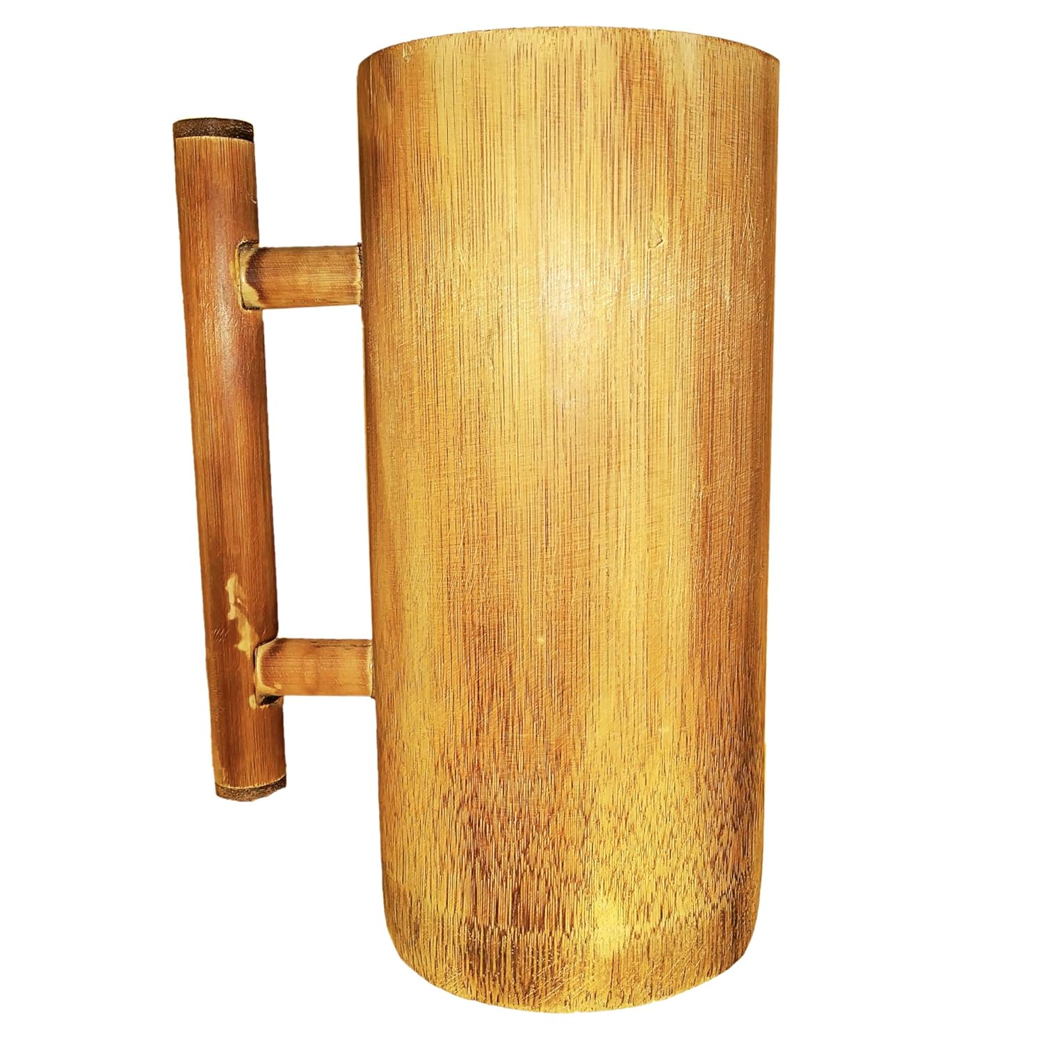 Buy The Happy Turtle Bamboo Beer Mug With Bamboo Handle 500ml