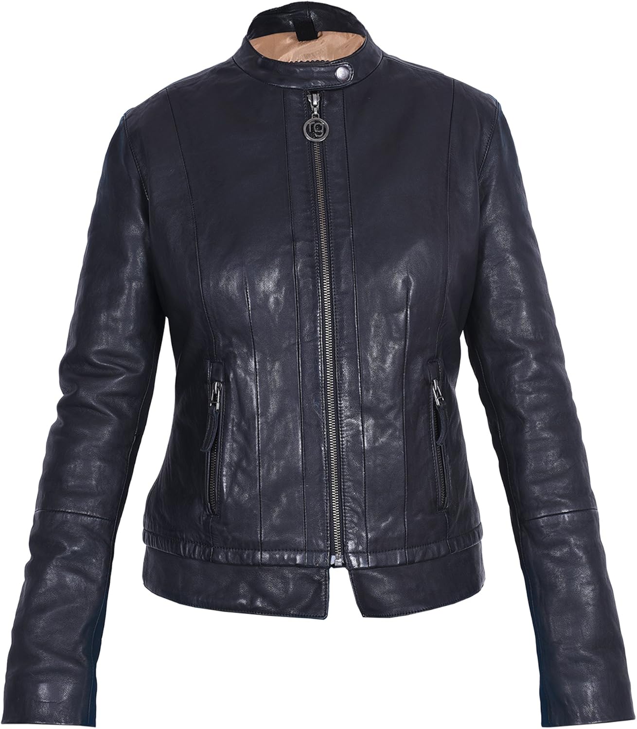 Amazon.com: Leather Jacket Women, 100% Lambskin Black Leather Jacket ...