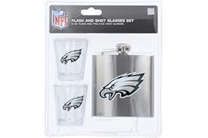 PRO SPECIALTIES GROUP Philadelphia Eagles Flask And Shot Glass Set