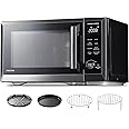 TOSHIBA Countertop Microwave Oven Air Fryer Combo, Inverter, Convection, Broil, Speedy Combi, Even Defrost, Humidity Sensor, Mute Function, 27 Auto Menu&47 Recipes, 1.0 cu.ft/30QT, 1000W