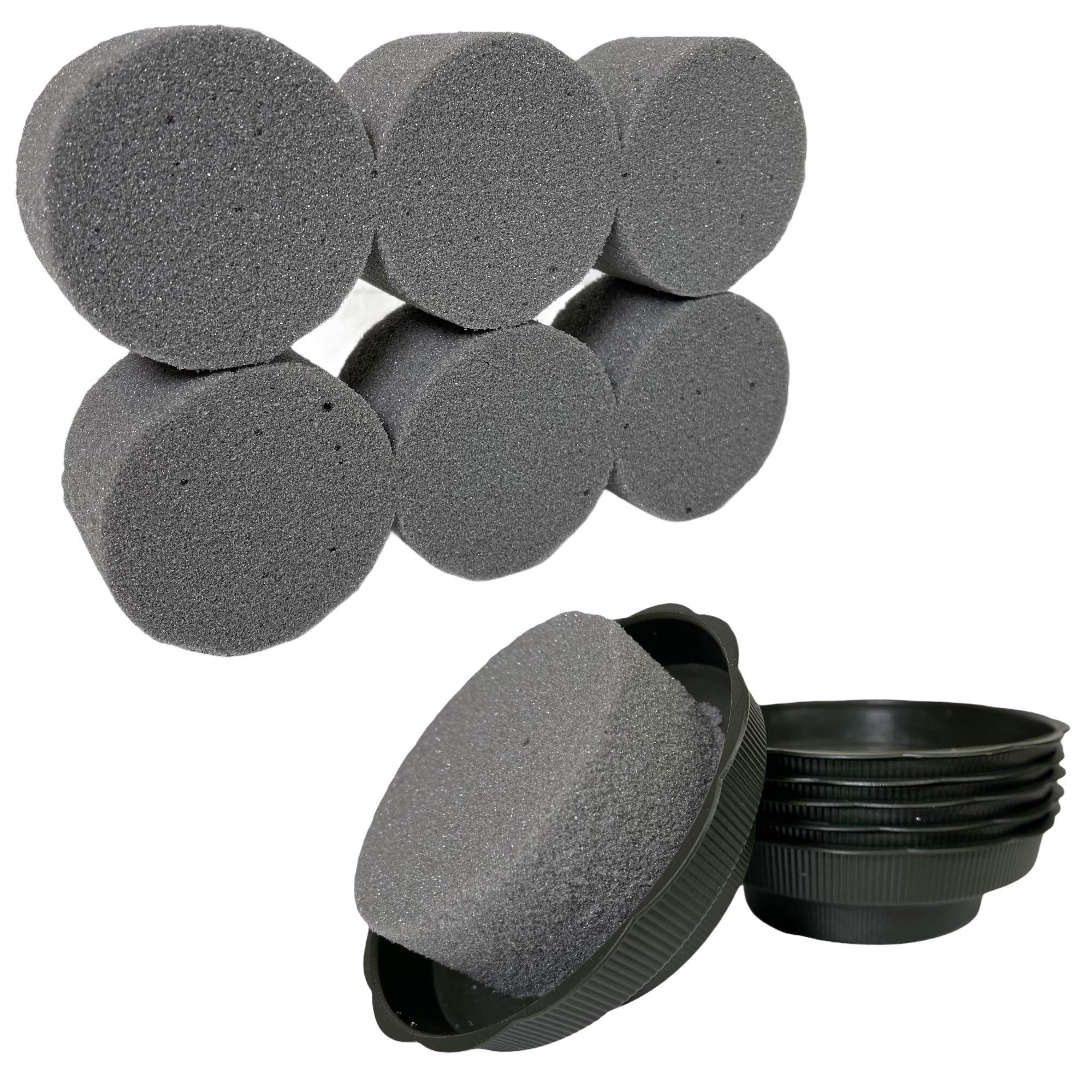 Silk Flower Warehouse 6 x Dry Sec Cylinder with trays for Silk & Artificial Flowers Foam Sponge for Weddings & Florist Floral Arrangements DIY Craft Supplies