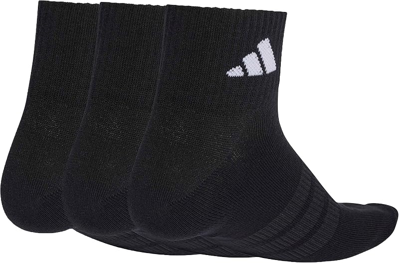 Unisex adulto Thin&Light Sportswear Ankle Socks 3 Pair Pack, black/black/white, 42-45