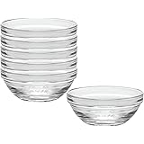 Duralex - Lys Stackable Clear Bowl 12 cm (4 3-4 in) Set Of 6