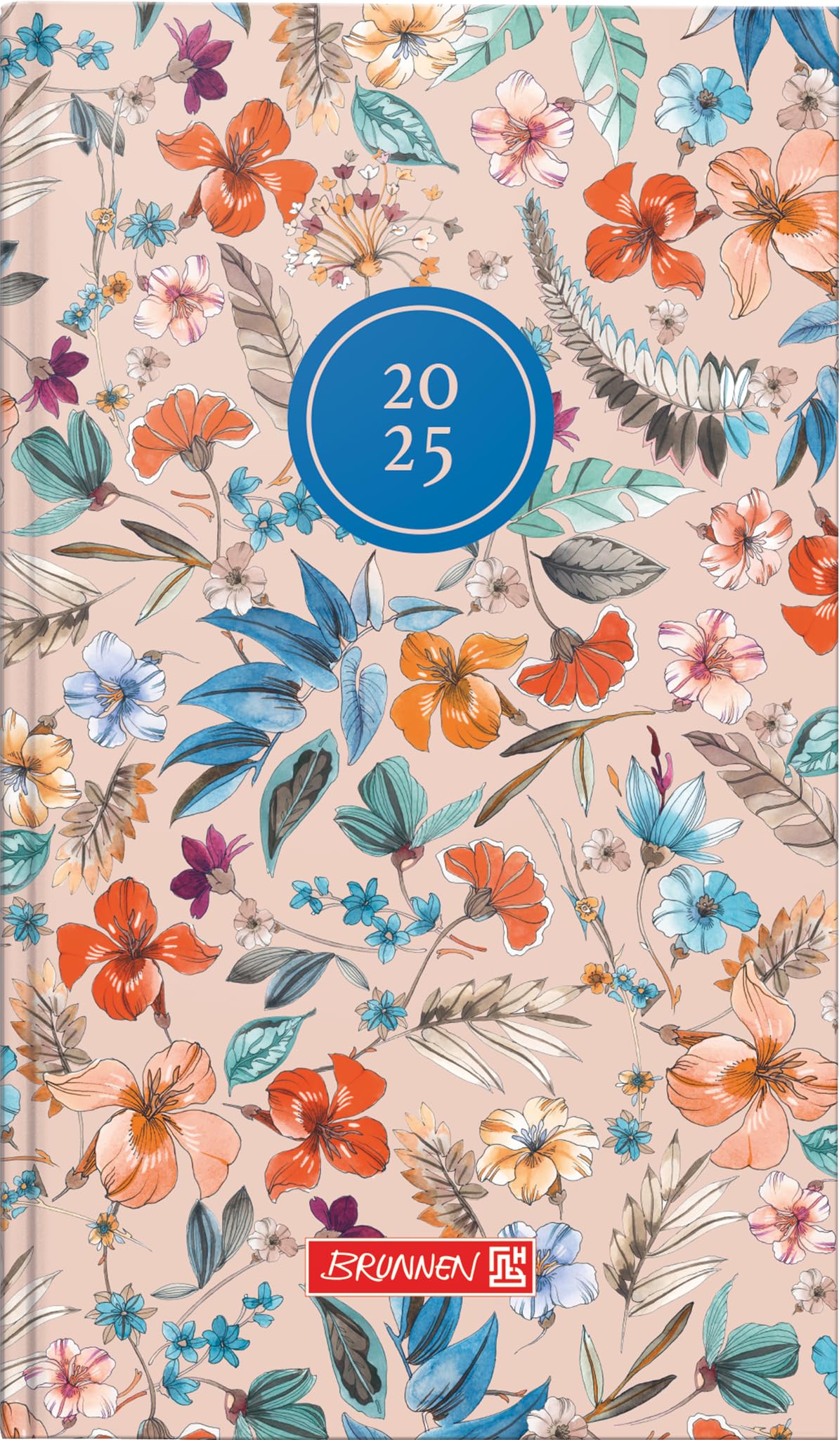 BRUNNEN Pocket Calendar Model 756 2025 "Botanical" | A6, Paper