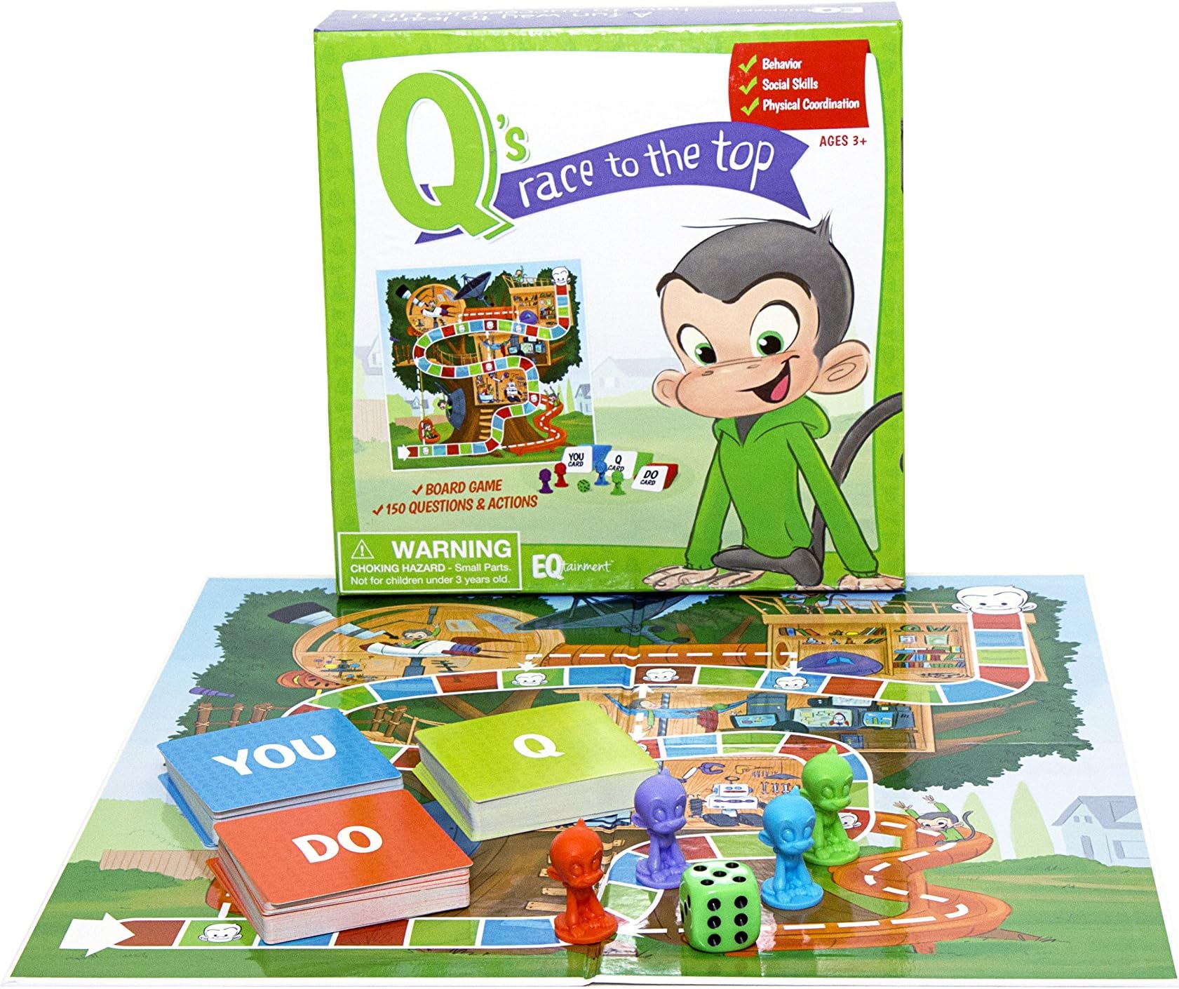 EQtainment Q's Race to The Top Educational Board Game: Social Skills, Manners, and Better Behavior!