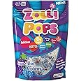 Zollipops Blue Raspberry-Grape Duo Pops - Sugar-Free, Allergy-Free, Vegan, KETO & Diabetic Friendly, Clean Teeth Candy, Blue-Purple - A Burst of Raspberry and Grape Delight