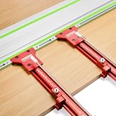 MUWOOD Track Saw Parallel Guide System for Woodworking Repeatable Rip Cuts for Track Saw Guide Rail Compatible with Festool, Makita, Milwaukee