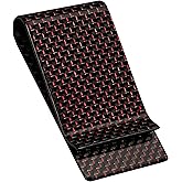 SERMAN BRANDS Carbon Fiber Money Clip for Men – Slim RFID Money Clip Wallet, Minimalist Front Pocket EDC Wallet Cash Holder & Credit Card Holder -100% Real Carbon Fiber Wallet