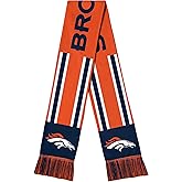 FOCO NFL Unisex-Adult Officially Licensed Team Color Stripe Wordmark Primary Logo Football Neck Warmer Scarf