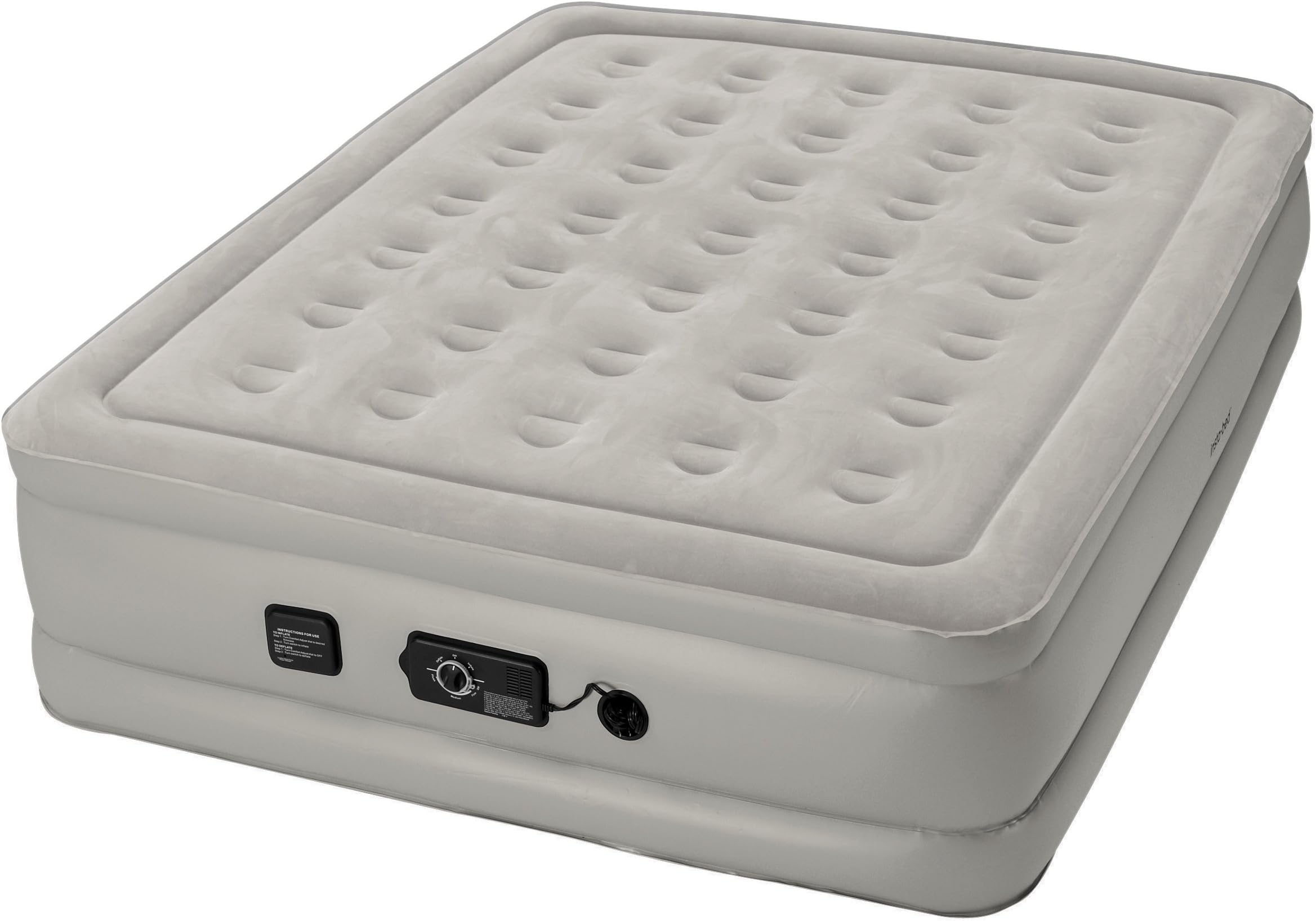 Insta-Bed Raised Air Mattress with Never Flat Pump