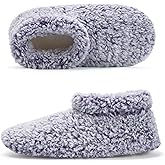 Cozylook Fuzzy Slippers for Women Indoor, Warm Bedroom Slip On Shoes, Winter Fluffy House Socks with Grippers, Cozy Christmas Gifts Unique