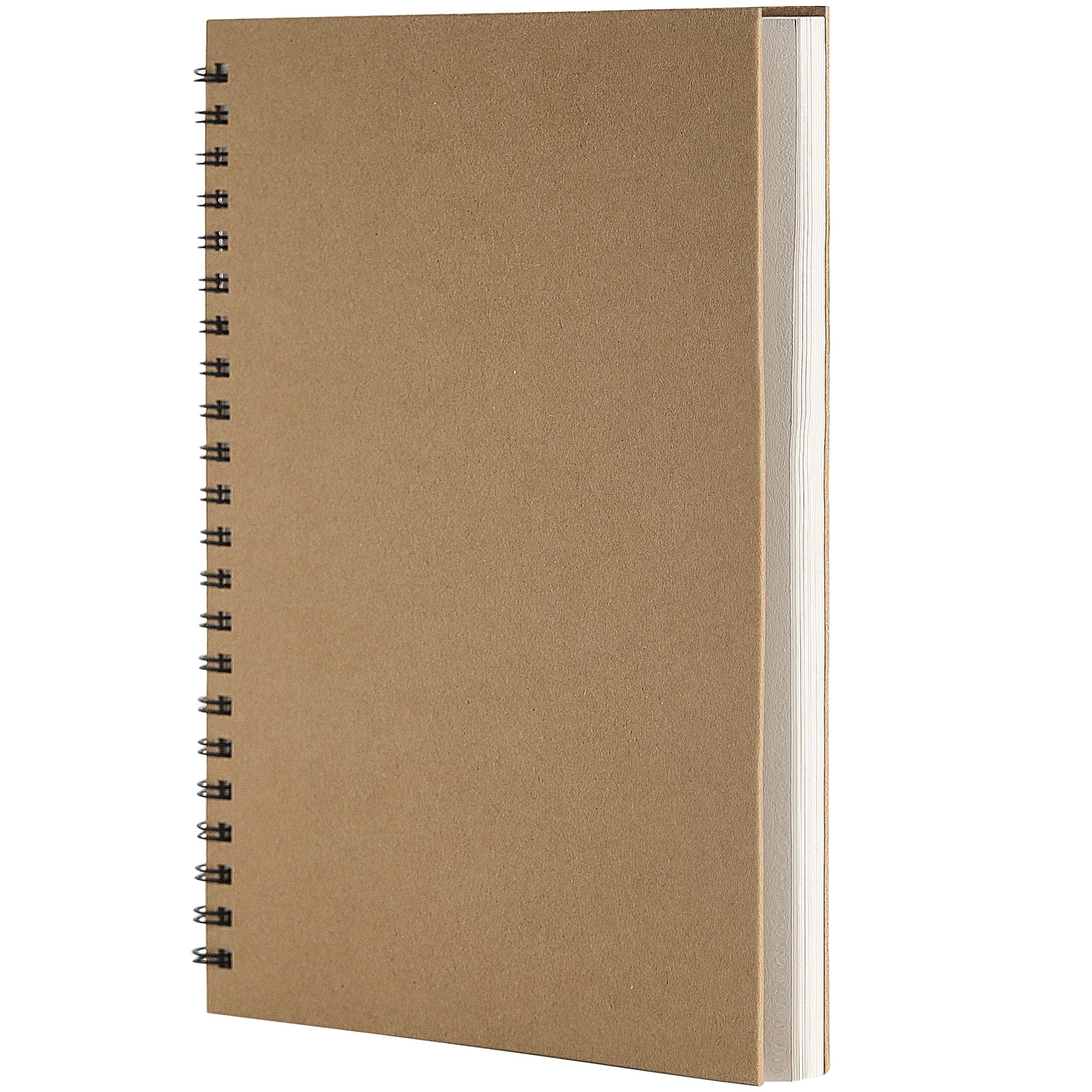 A4 Portrait Sketchbook, Spiral Bound Sketch Pad, 60 Pages/30 Sheets Recycled Hard Cover Cartridge Paper White Drawing Artist Paper 160gsm DS02A401