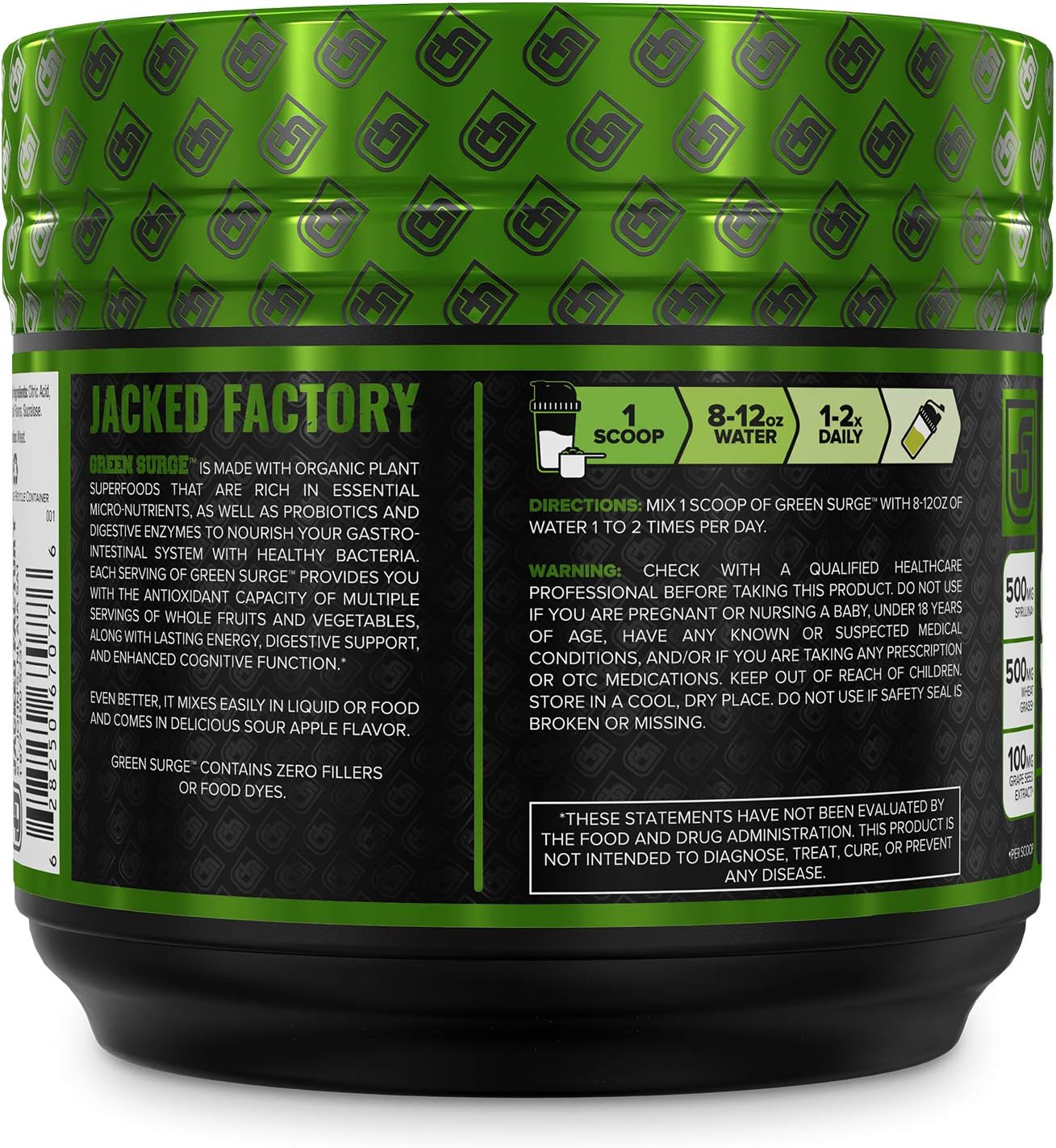 Green Surge Green Superfood Powder Supplement - Keto Friendly Greens Drink w/Spirulina, Wheat & Barley Grass, Organic Greens - Green Tea Extract, Probiotics & Digestive Enzymes - Lemon Lime - 30sv: Health & Personal Care