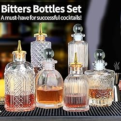 SuproBarware Bitters Bottle for Cocktail Set of 6