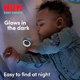 NUK First Choice Classic Night Dummies 0-6 Months 4 Count Glow in Dark Purple view 6