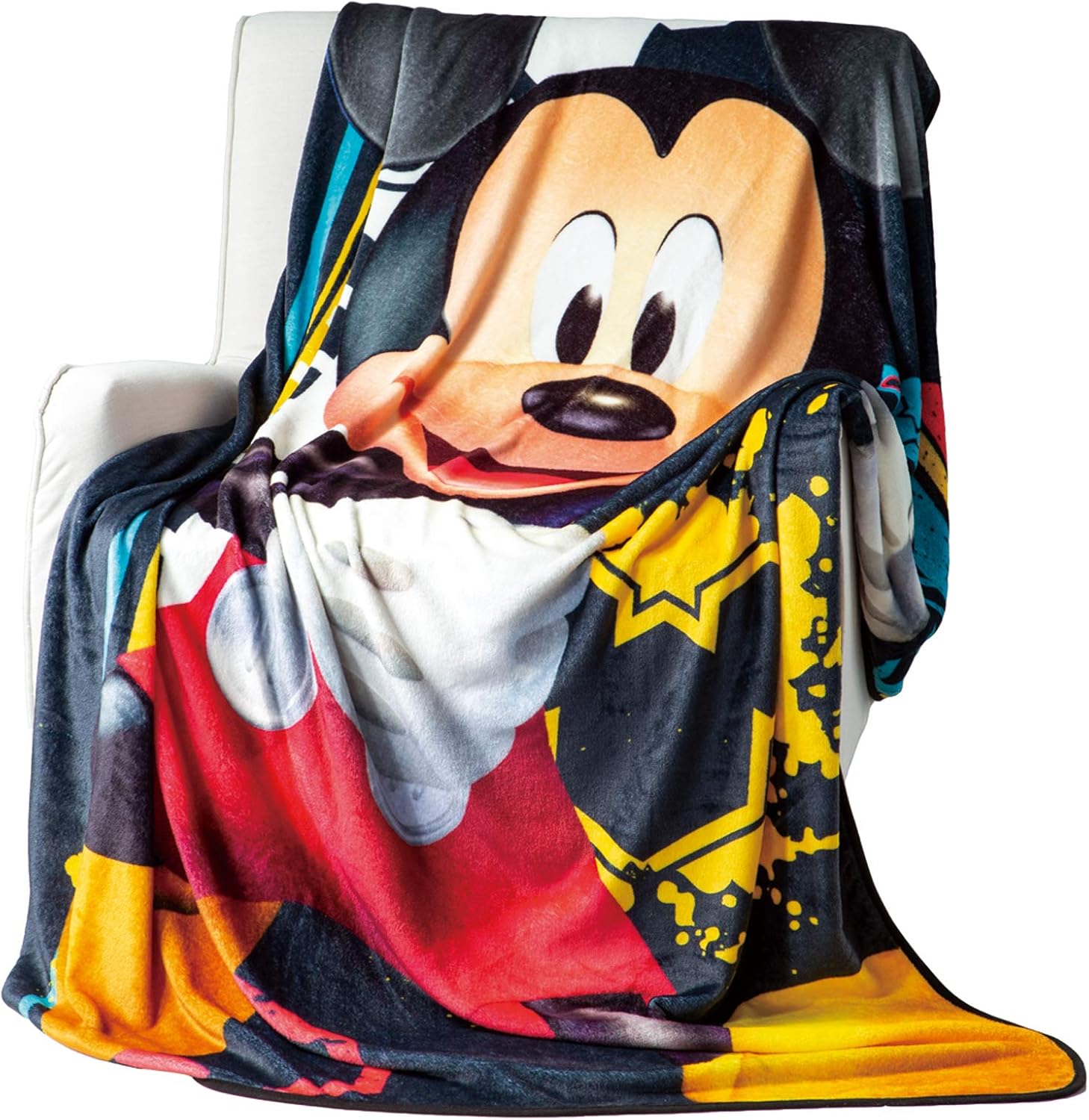 Kid's Throw Blanket Disney Mickey Mouse Fleece Blanket for Toddlers