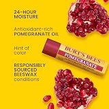 Burt's Bees Pomegranate Moisturizing Lip Balm Natural Beeswax Fruit Extracts 2 view 2