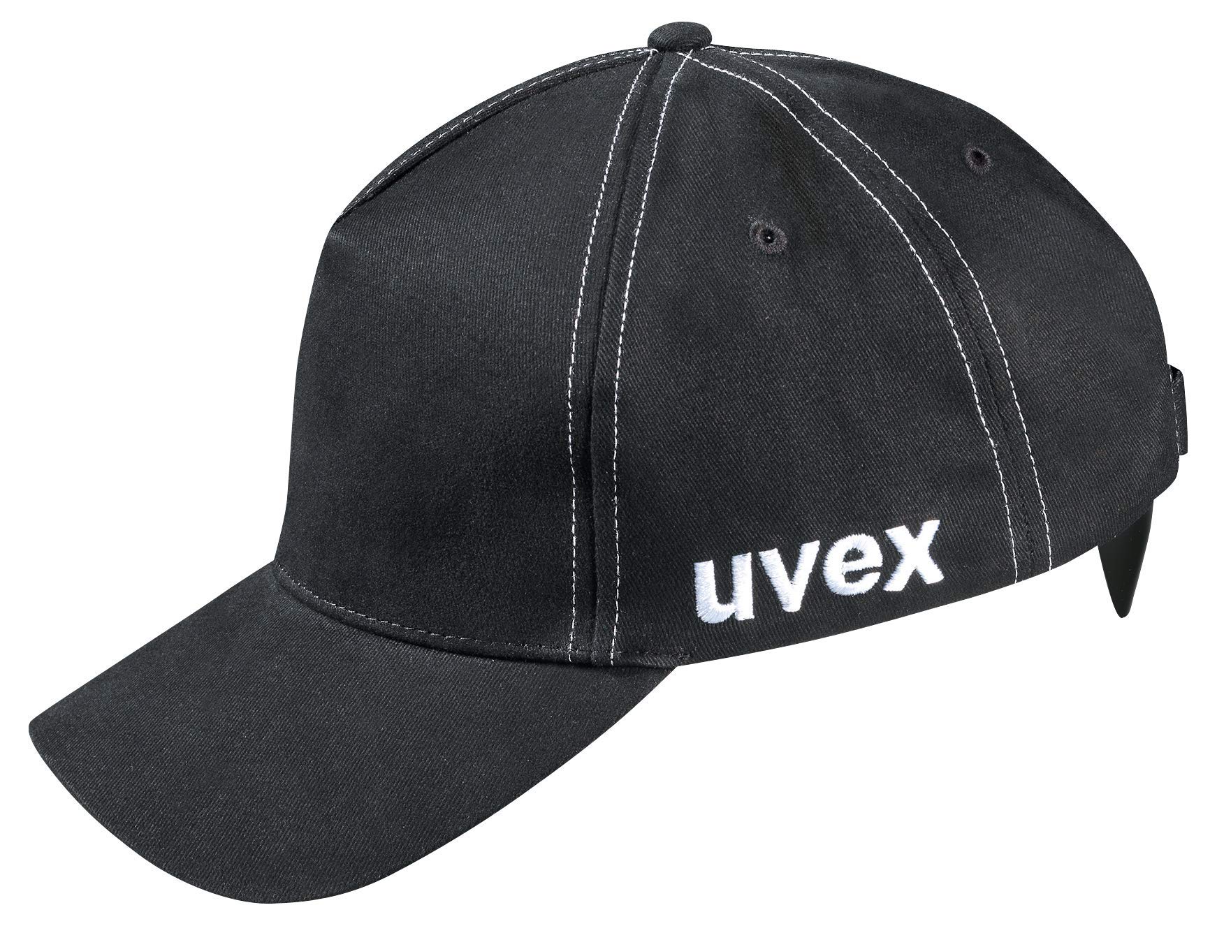 Uvex U-Cap Sport Mesh Bump Cap - Long Peak - Black - 55-59 cm 55-59 cm