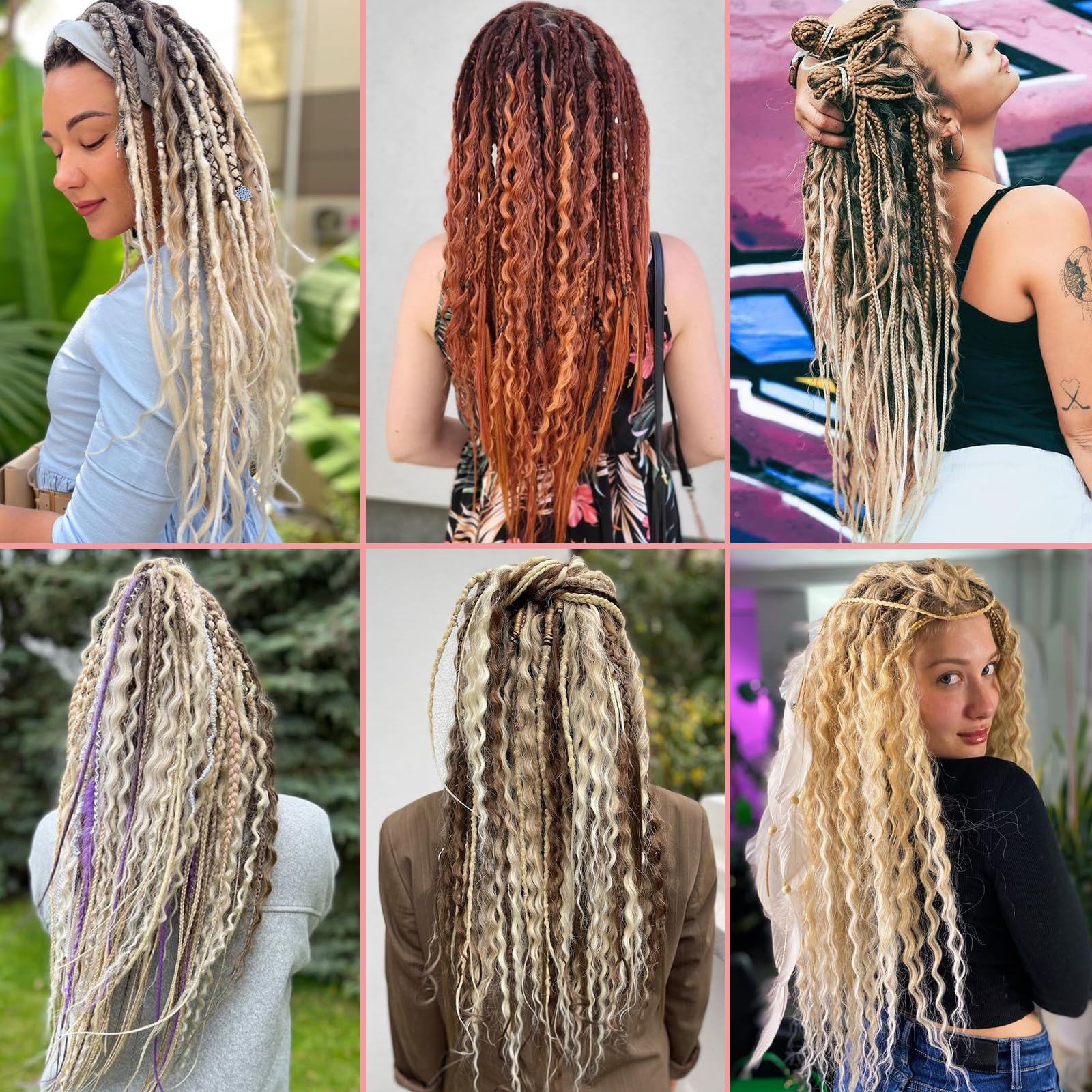 Leeven 30 Strands Double Ended Dreadlock Extensions