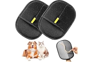 Pet Hair Remover Glove for Dogs & Cats – Magic Grooming Mitt for Furniture Couch & Carpet – Electrostatic Deshedding Tool for