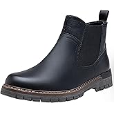 Jousen Chelsea Boots Casual Slip On Ankle Waterproof Mens Boots
