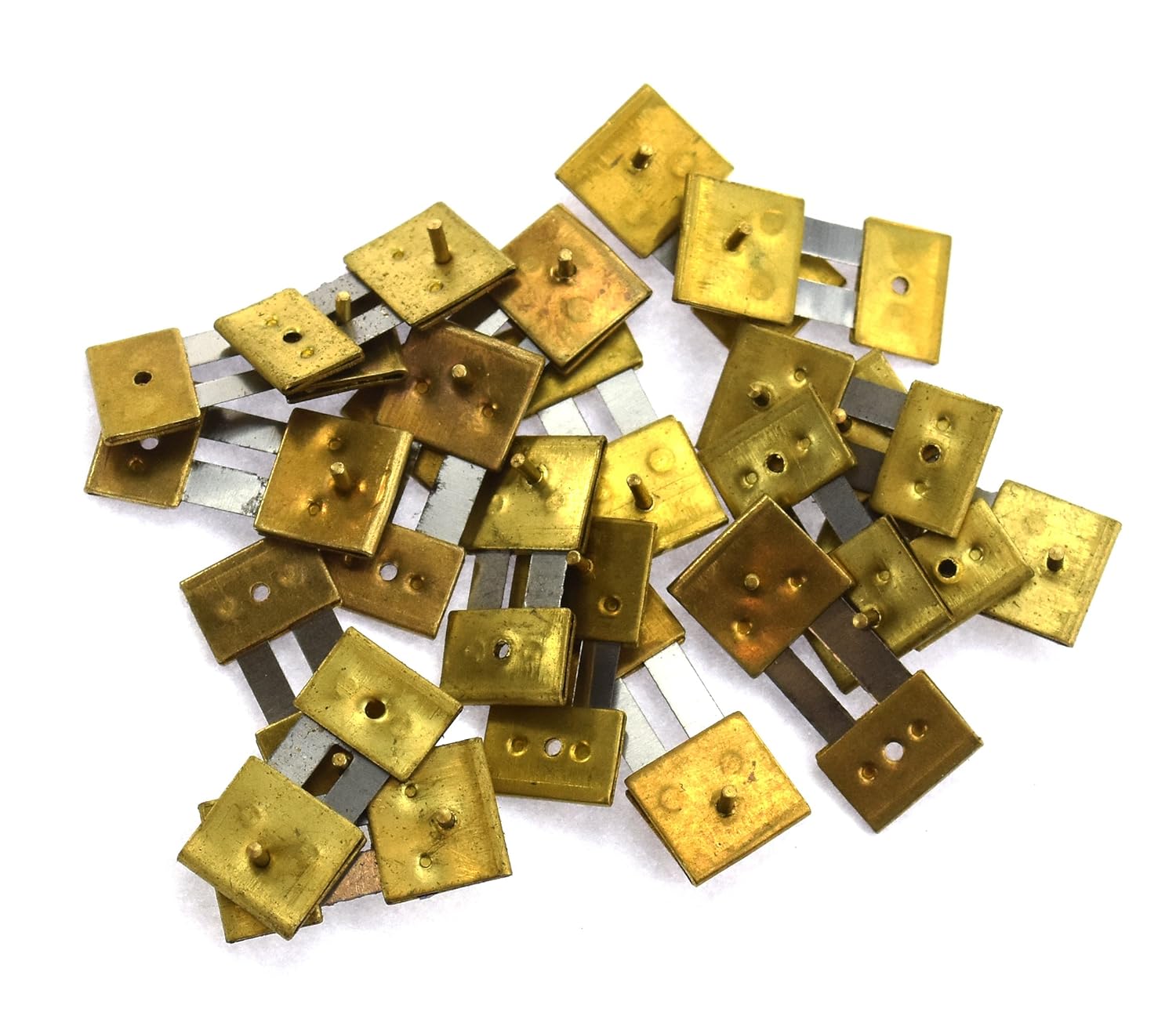 10 x Brass Mixed Blocked Assorted Clock Pendulum Suspension Springs