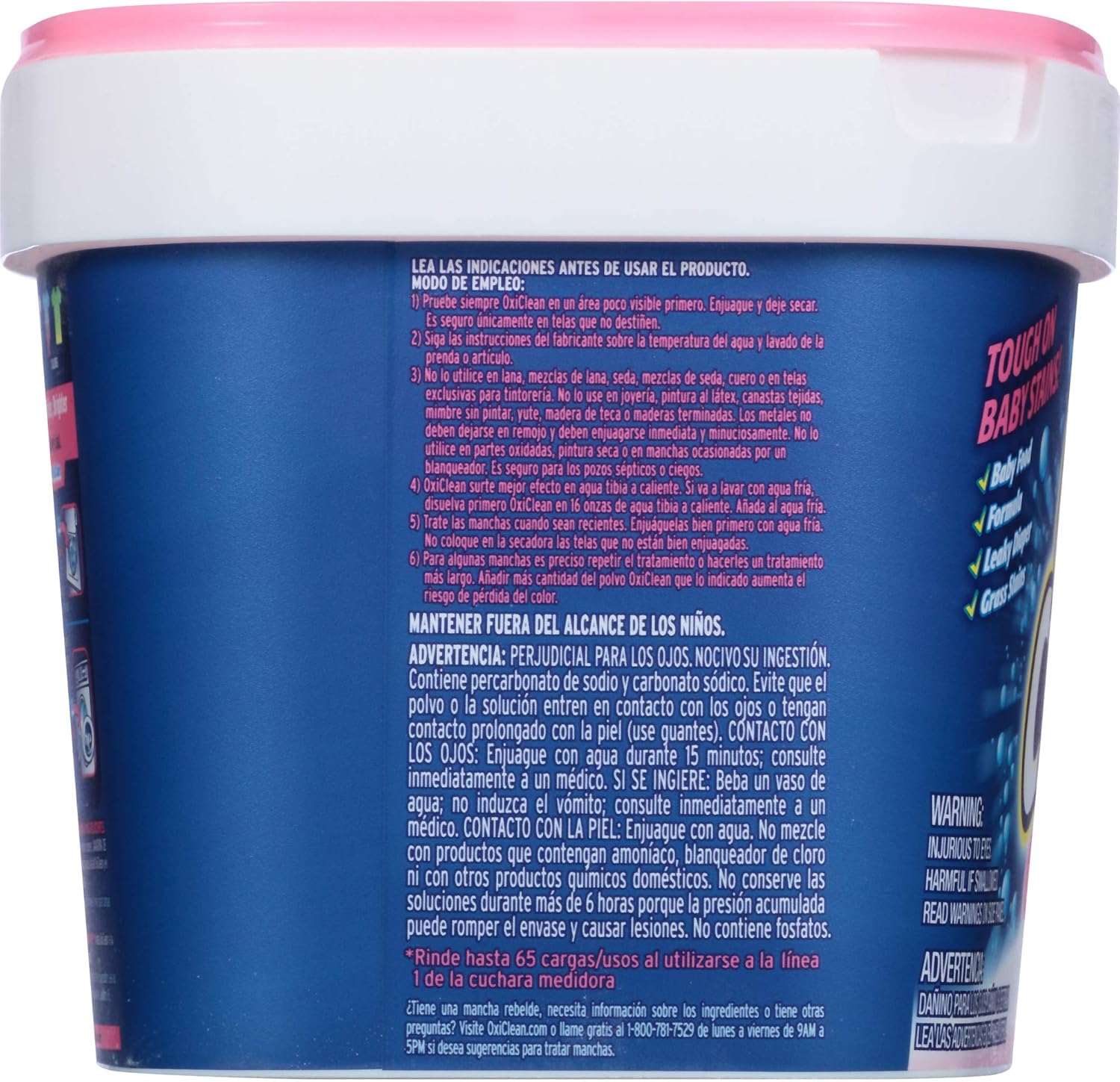 OxiClean Baby Stain Fighter, Soaker, 3 lb Tub Baby stain Soaker: Health & Personal Care