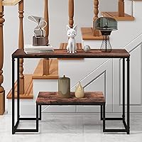 Console Table Narrow Sofa Table Industrial Entryway Table Rustic Hallway Table Modern Display Table Foyer Table for Entryway,