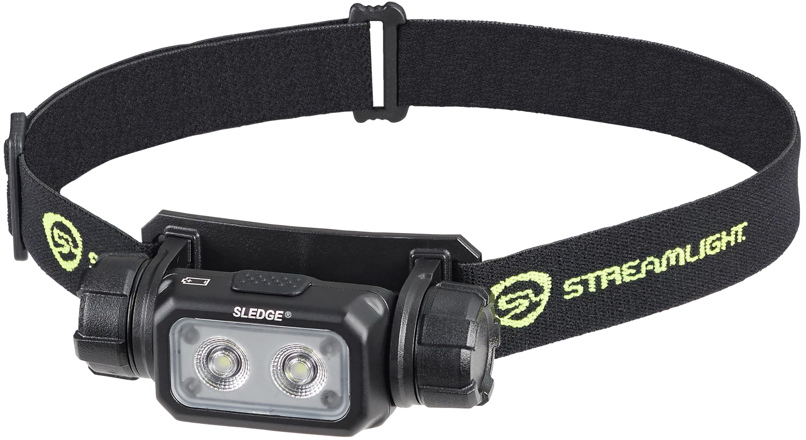 Photo 1 of ***STOCK PHOTO FOR REFERENCE ONLY***Streamlight 89019 Sledge 1000-Lumen Max 600-Lumen Standard 1800-Candela Rechargeable Low-Profile LED Headlamp with Elastic and Rubber Hard Hat Straps, Black