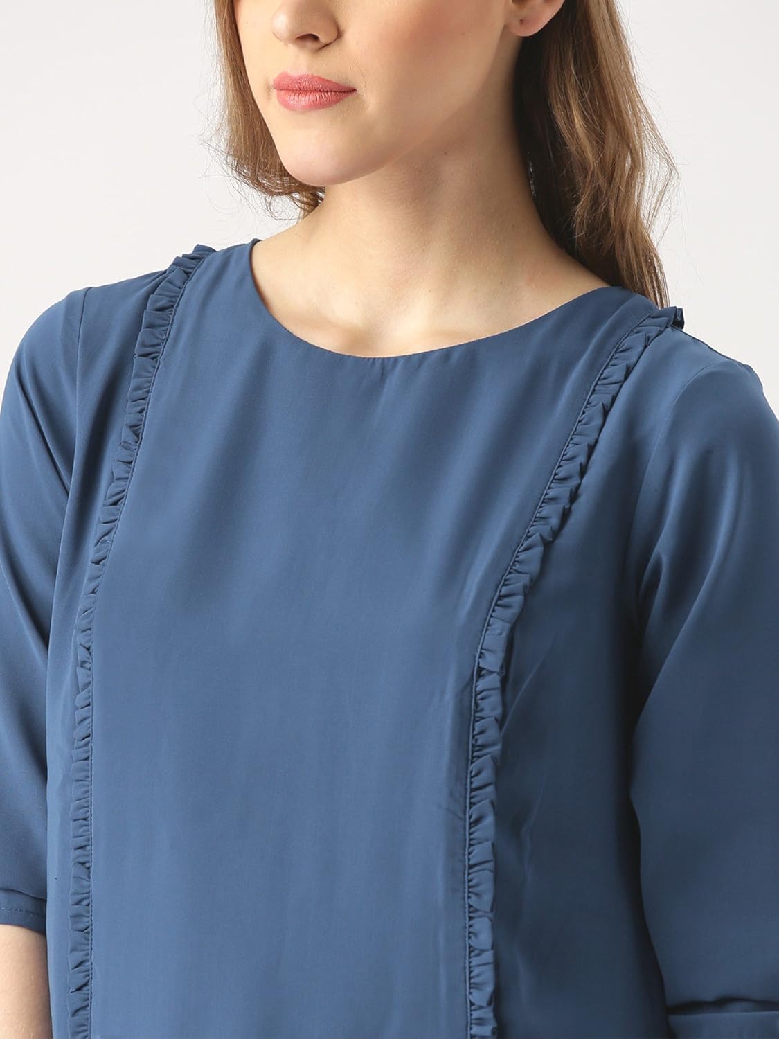 marie claire women's a-line dress (mc10280--xs, blue, x-small)