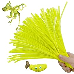 ESUOHYM 200PCS Upgraded Yellow Colors Pipe Cleaners