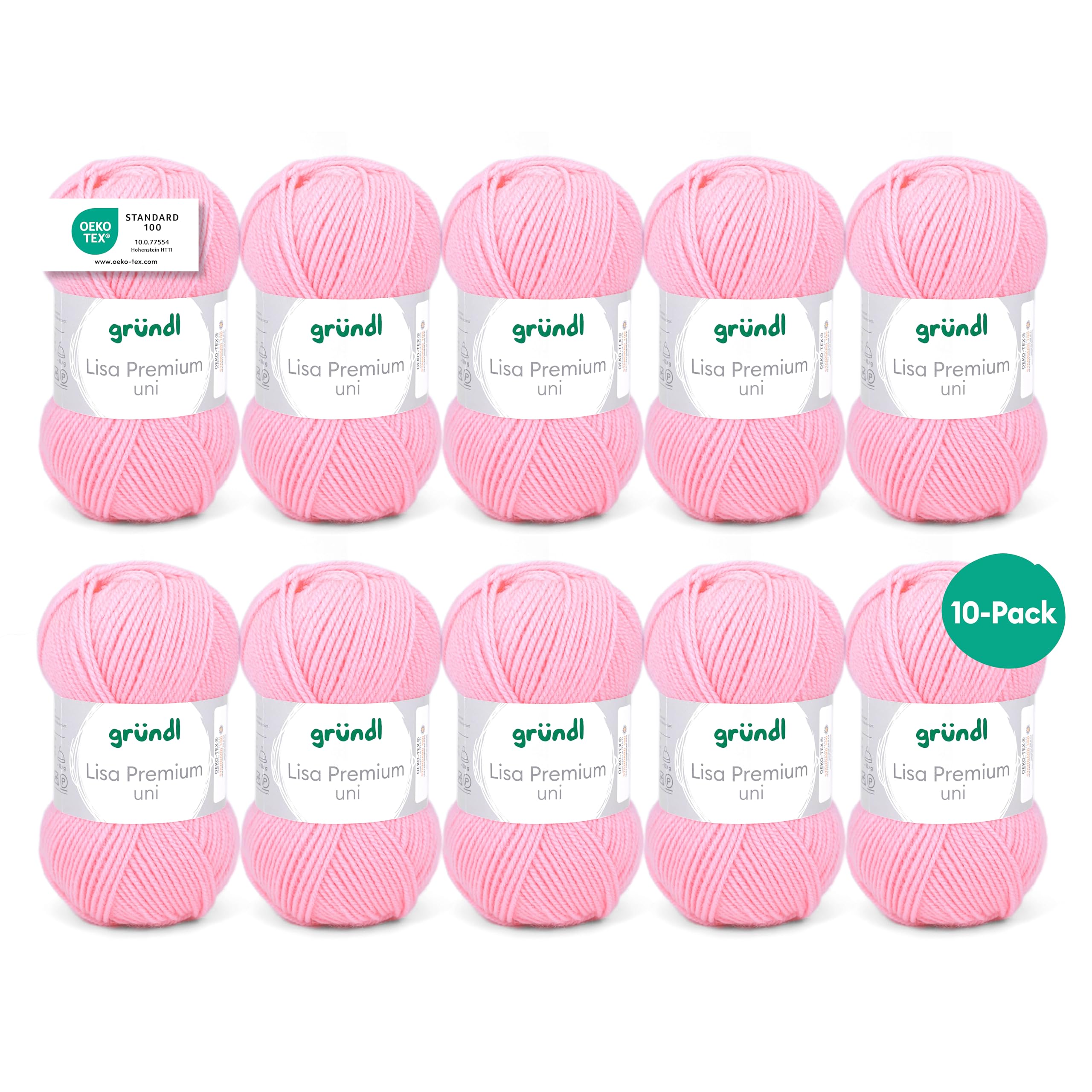 Grundl Lisa Premium uni 50g - baby pink 05 -Pack of 10 10P760-05 — image 1