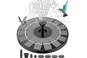 AISITIN 3.5W Solar Fountain, Solar Powered Water Fountain, Easy Setup Solar Fountain Pump for Bird Bath, Outdoor, Garden, Pon