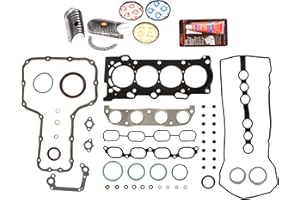 EVERGREEN PARTS AND COMPONENTS Evergreen Engine Rering Kit FSBRR2024EVE Compatible With 99-08 Chevrolet Toyota Celica Corolla 2.4 1ZZFE Full Gasket Set, Standard Size Main Rod Bearings, Standard Size Piston Rings