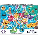 Re-marks Map of Europe Deluxe Jigsaw Puzzle with Whimsy Pieces - All Ages