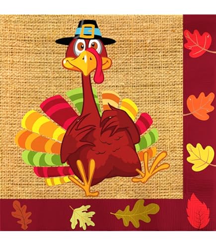 Creative Converting 659698 Lot De 20 Serviettes Pour Boissons De L'Université Collégiale De Floride, Multicolore, 12,7 X 12,7 Cm